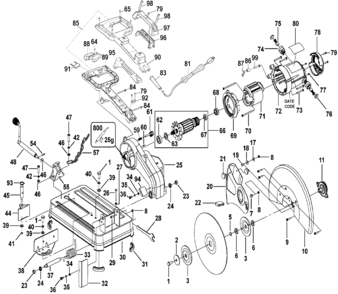 Part Location Diagram of 1004453-01 Porter Cable BASE